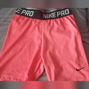 Nike Pro Coral Pink Shorts For Big Kids And Woman